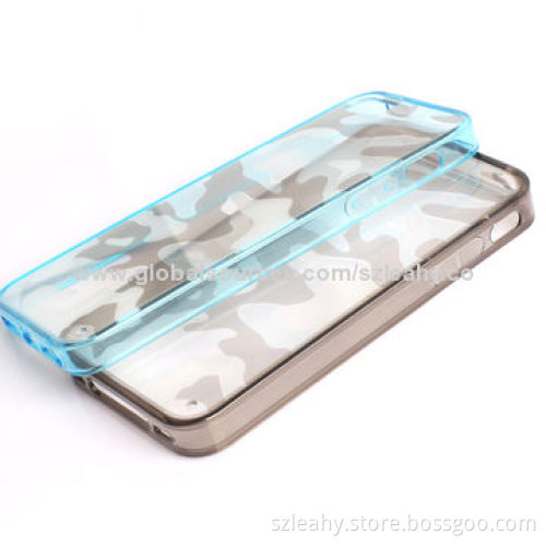 New arrival and hot selling highly transparent acrylic case, mixed TPU sides, for iPhone 5/5S